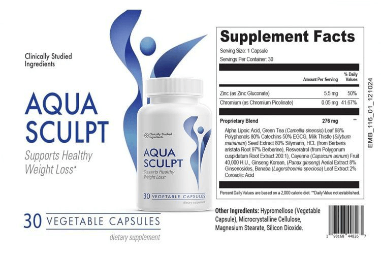 AquaSculpt Label Bottle